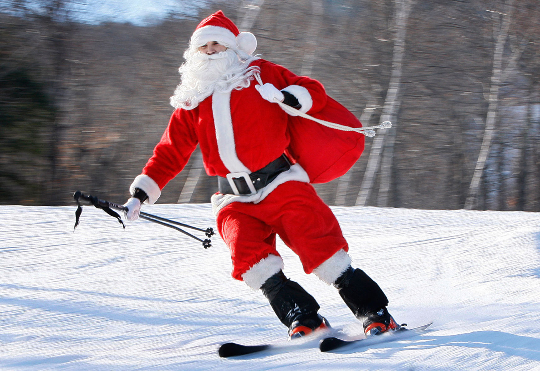 Ski with Santa
